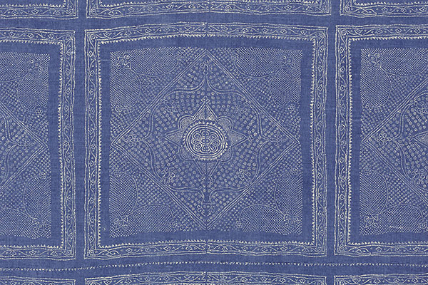 CHUNARI - Blue Willow (Delft) - detail