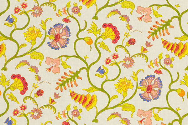 PONDICHERRY - Lawn (Sprout - Natural Linen) - detail